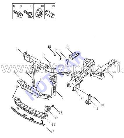 Кронштейн усилителя бампера левый Geely GC6 101202504302